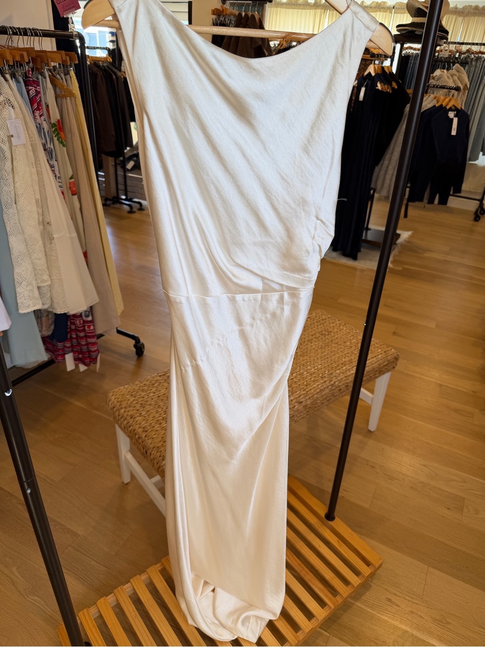 Halo Ivory Draped Dress